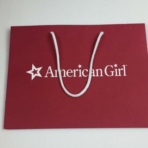 American Girl Toys Ag American Girl Set 2 Red Small Shopping Bags